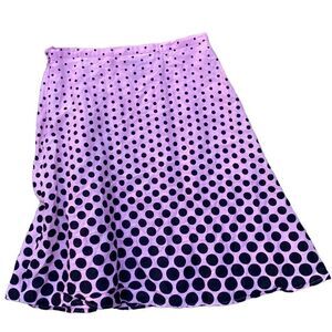 Vintage Anne Carson Pink Polka Dot Linen Skirt